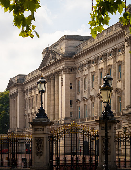 London Seitenansicht Buckingham Palace