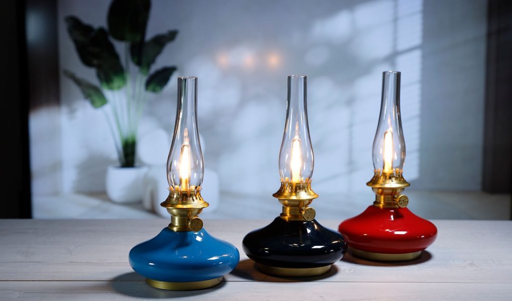 Aladdin Lampen in den Farben - Petrol-Blau, Blau-Schwarz und Karmin-Rot